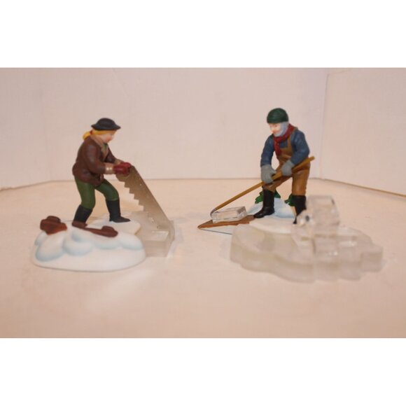 Dept 56 New England Village - Blue Star Ice Harvesters - Picture 1 of 6